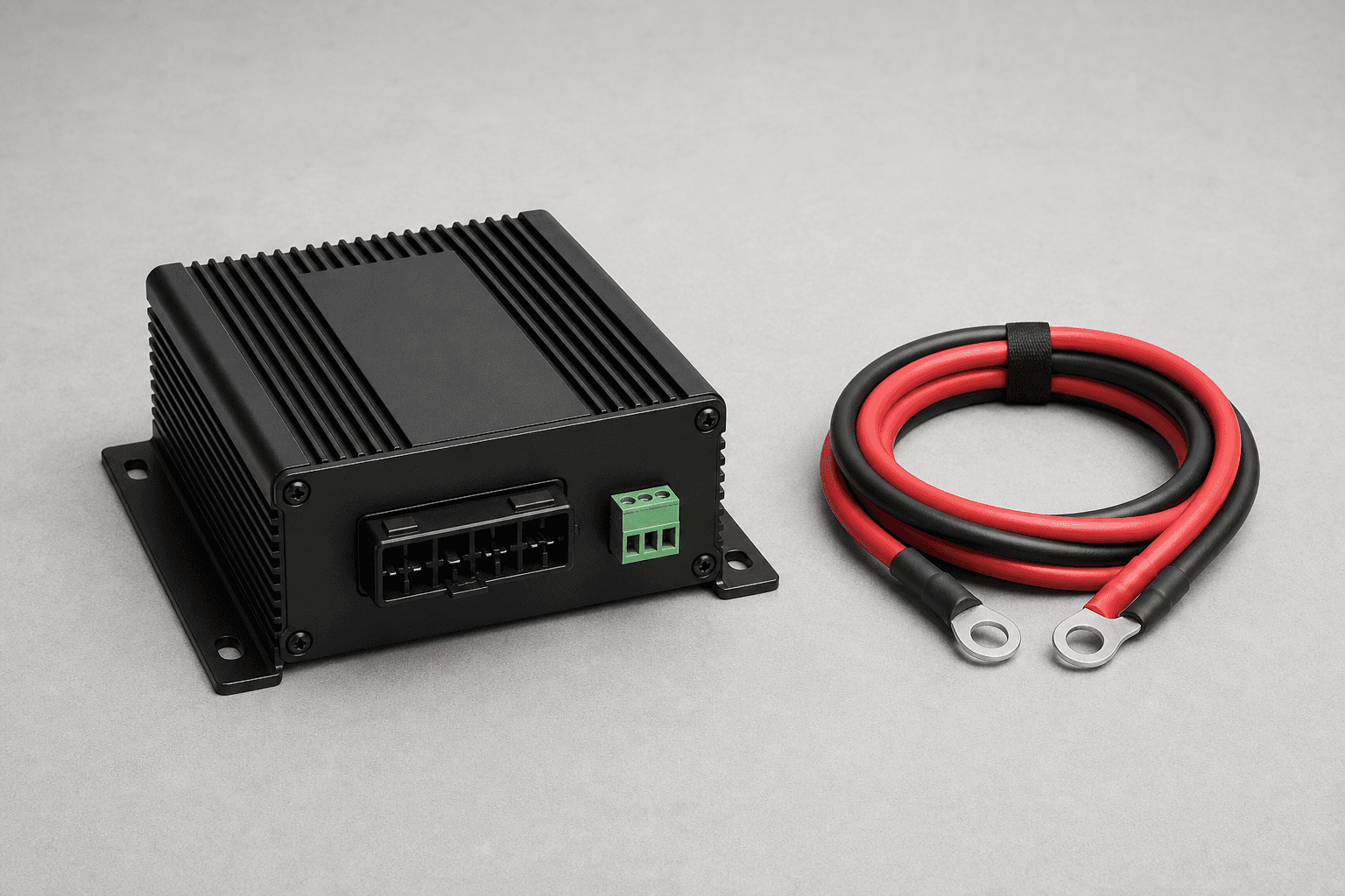 DC-DC charger used for alternator charging while driving